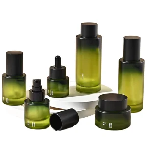 Cylinder Glass Cosmetic Bottle Set 30ml 50ml 100ml With Dropper