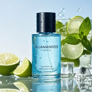 Cylinder Perfume Glass Bottles, 15ml, 30ml, 50ml, or 100ml, Screen Printing, Crimp Cap or Screw Closure, Refillable