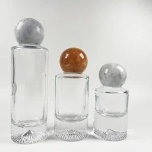 Cylinder Shape Luxury Design 50ml Perfume Transparent Bottle with Pump Sprayer and Customized Box Packaging