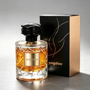 Cylindrical 100ml Clear Faceted Glass Perfume Bottle