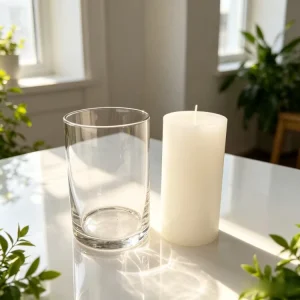 D7.5 cm H10 cm Contemporary With Glass Jar Supplier Candles Custom Candle Birthday Luxury Soy Wax Paraffin Candles
