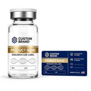 DIY Custom Printed PP Waterproof Labels Firm Adhesive Self Stick Stickers for Small Batch Cosmetic Peptide Glass Bottles