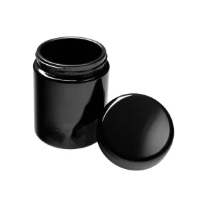 Dark Violet Wide Mouth 50G 150G 200G Glass Jars With Lid Cream Black Glass Jar Bottle UV Resistant Glass Jar