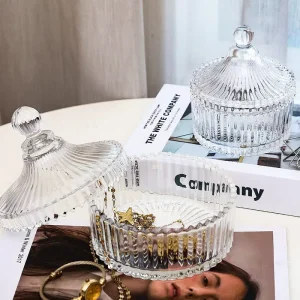 Decorative Modern Special Shape Empty Glass Food Storage Jars Eco Friendly Dustproof Waterproof Features for Kitchen Use