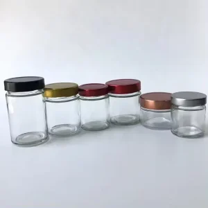 Deep Twist Neck Wide Mouth Glass Jar 100ml 150ml 180ml 212ml for Peanut Butter and Chocolate Sauce