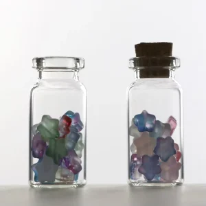 Dia 22mm Mini clear Glass Wishing Small Drift Bottle Vials With Cork Glass Tube Corked Jars Candy Bottle 5ml 30ml Glass Vials
