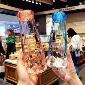 Diamond Crystal Glass Drinking Cup