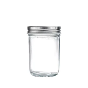 Dispensing Canned Sealed Glass Storage Jar with Metal Cap for Honey Pickle Chili Sauce Jam Fruit