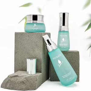 Droplet Shape Empty Glass Cosmetic Bottle
