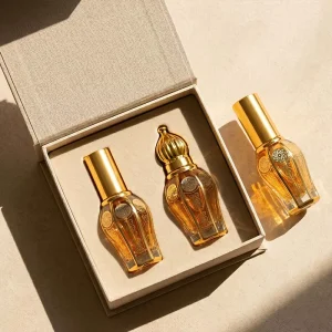 Dubai Style 10ml Thick-Bottom Perfume Oil Roller Glass Bottle with Gift Box