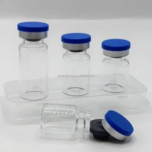 Duihao Brand Borosilicate Amber Molded Glass Vial Crimp Neck Pharmaceutical Packaging Bottle Butyl Rubber Stopper