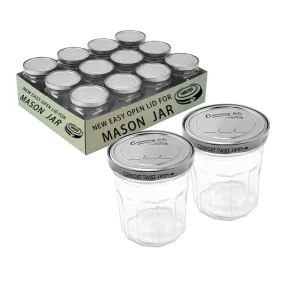 Easy-Open Food-Grade Twist-Off Screw Lid for Glass Jars and Bottles