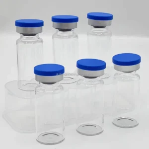 Eco Friendly Borosilicate Glass Vials 1ml 3ml 5ml 10ml with Sterile Durable Custom Cap and Rubber Stopper Sealing for Peptides