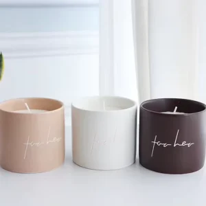 Eco Friendly Custom Label Soy Scented Candles Glass Jar Pillar Shape Custom Fragrance Home Diwali Ramadan Father’s Day