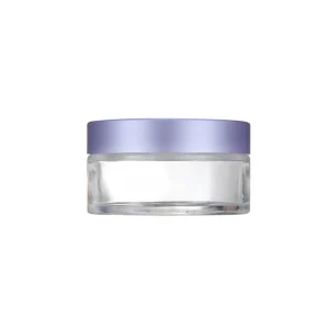 Eco Friendly Empty Cosmetics Packaging Containers Transparent Body Cream Glass Jar