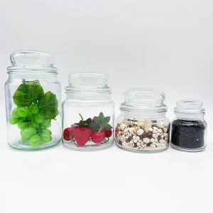 Eco Friendly Glass Jars with Lids 120ml 280ml 475ml 650ml Perfect for Candy Packaging Storage Sustainable Gifting