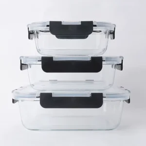Eco-Friendly Glass Lunch Box with Lid