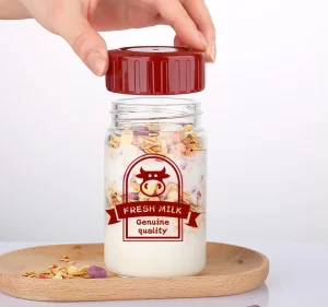 Eco Friendly High Borosilicate Glass Canning Jars for Food Storage Pickling Honey with Sealed Screw Lid