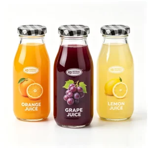 Eco Friendly Recyclable Empty Glass Milk Bottle 1 Liter with Easy Open End Sealing for Wine Tequila Brandy Dairy Brands Cafes