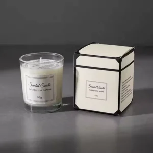 Eco Friendly Soy Wax Candle with Multi Color Glass Containers Non Toxic Smokeless Scent for Bedroom Living Room