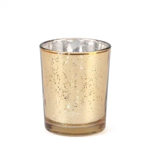 Electroplated European Starry Sky Glass Candle Jar for Wedding Decoration