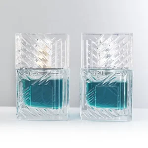 Empty 100ml Glass Perfume Bottle with Clear Lid