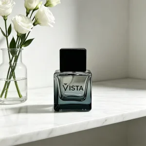 Empty 100ml Glass Perfume Bottle with Glass Pump Sprayer and Screen Printing