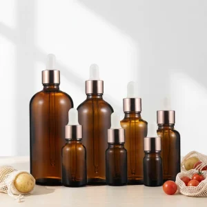 Empty 15ml 20ml 30ml 50ml 100ml Essential Oil Face Serum Skin Care Cream Glass Dropper Bottle Cosmetic Packaging Custom