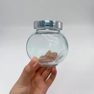 Empty 180ml Spice Glass Jar Storage Containers Glass with Lid Salt Mini Candy Storage Glass Jar