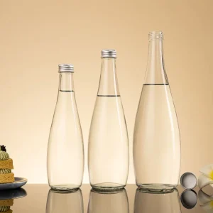 Empty 200ml 330ml 500ml 750ml 1L Glass Mineral Water Bottles for Soda and Sparkling Water