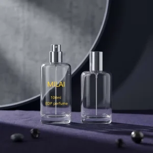 Empty 25ml 50ml Clear Glass Custom Perfume Spray Bottle With Box Packaging