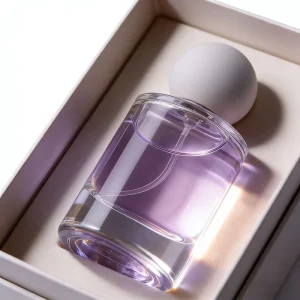 Empty 30ml 50ml 100ml Glass Perfume Bottle with White Ball Cap