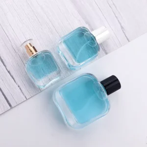 Empty 30ml 50ml 100ml High Quality Square Glass Spray Bottles With Cap for Special Design