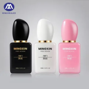 Empty 30ml Square Glass Perfume Bottle with Crimp Mouth and Mist Sprayer