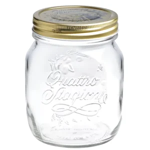 Empty 500 ml and 1000 ml Glass Canning Mason Jars for Kitchen Storage