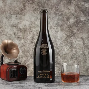 Empty 500ml 750ml Red Wine Glass Bottle with Cork Seal
