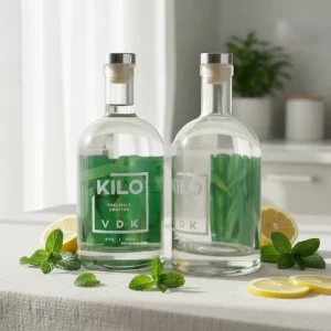 Empty 500ml Glass Containers 16 oz Glass Bottles for Drinks Bulk Clear 500ml Glass Bottles