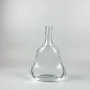 Empty 500ml Nordic Glass Brandy Vodka Whiskey Gin Bottle with Cork