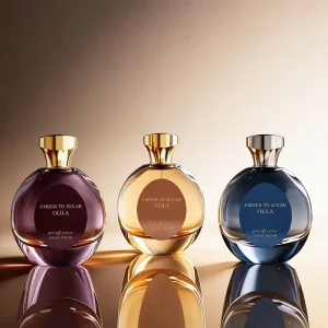Empty 50ml 100ml Glass Perfume Bottles with Spray Pump and Cap Set Screen Printing