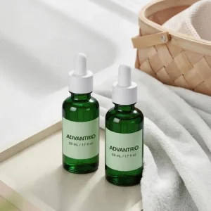 Empty 50ml Green Glass Dropper Bottle for Essential Oil Cosmetic Serum and Skincare