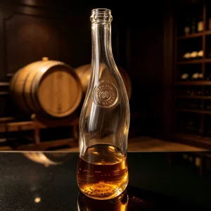 Empty 750ml Glass Bottle for Tequila Vodka Brandy Whiskey Gin Rum Beverage Mineral and Sparkling Water with Screen Printing