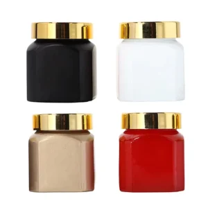 Empty 80ml Matte Black Frosted Square Glass Cosmetic Jar with Lid for Bakhoor