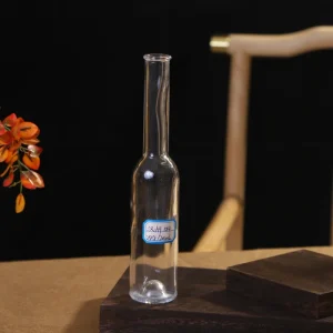 Empty Clear Round Glass Liquor Bottle 100ml, 250ml, 500ml, 750ml, 1000ml with Long Neck