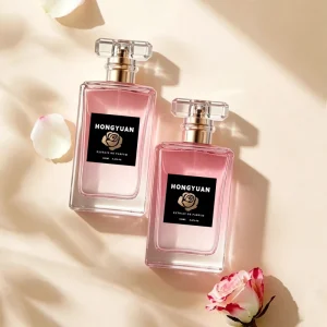 Empty Clear Square Glass Crimp Perfume Bottles, 50ml, Leak-Proof, 100pcs, for Fragrance