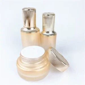 Empty Cosmetic Cream Glass Jar with Lid, 200g, Round Shape, Skincare Packaging