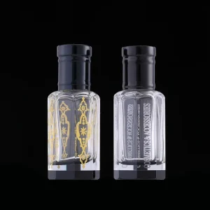Empty Customized Logo 3ml 6ml 12ml Roll-On Attar Glass Essential Oil Bottles