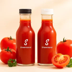 Empty Decorative Chili Glass Bottle BBQ Sauce 250ml Sealed Tomato Sauce Glass Bottle