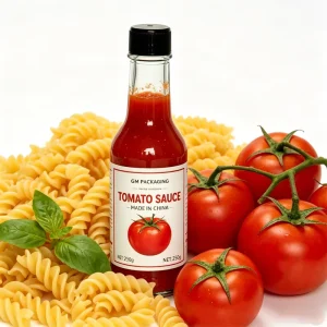 Empty Decorative Chili Woozy Glass Bottle BBQ Sauce 100ml 150ml 250 ml Food Special Sealed Tomato Sauce Glass Bottle with Lids