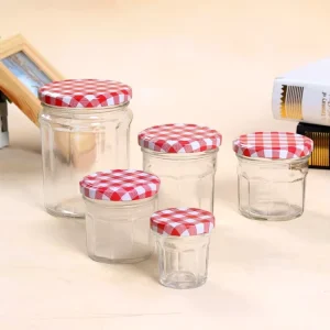 Empty Food-Grade Glass Storage Jars, 50ml to 380ml, with Metal Lug Lids
