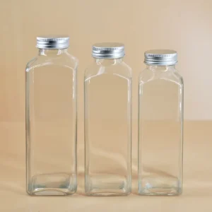 Empty Glass Beverage Bottles 300ml 350ml 480ml with Screw Lid